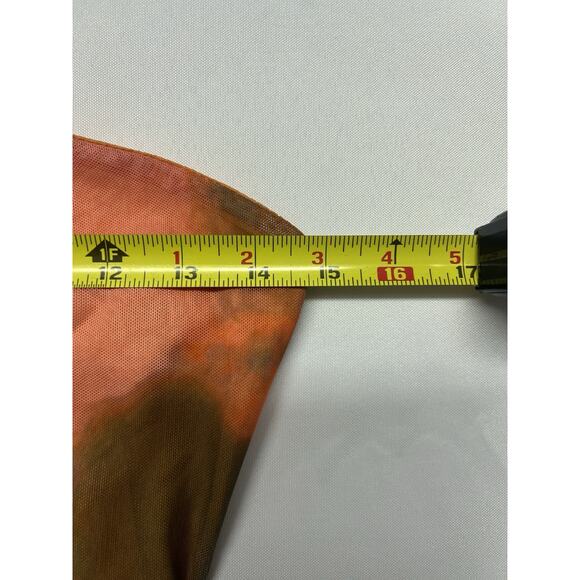 Strapless Chiffon Mini Dress Size Medium Cut Out Rhinestones Club Bodycon - Picture 9 of 10